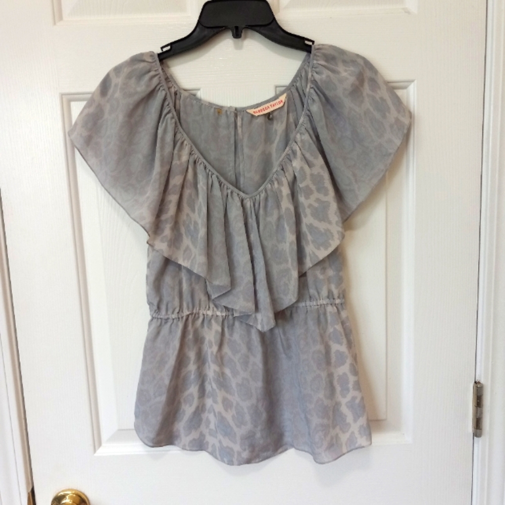 REBECCA TAYLOR  womens silk Chiffon Casual Summer top size 6